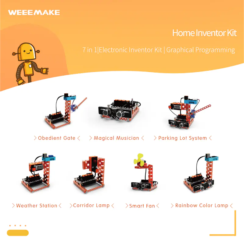 Weeemake 7 em 1 Home Inventor Kit