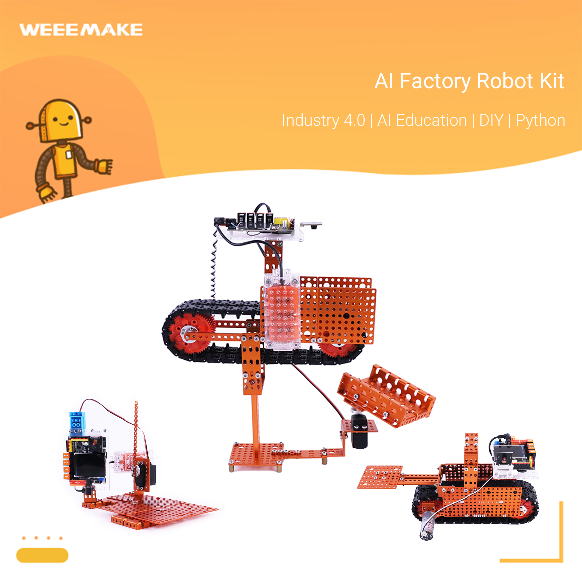 AI Factory Robot Kit - Dòng sản phẩm giáo dục robot AI