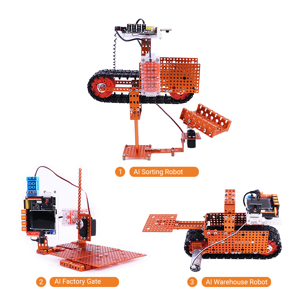 AI Factory Robot Kit - Serie de educación de robots AI