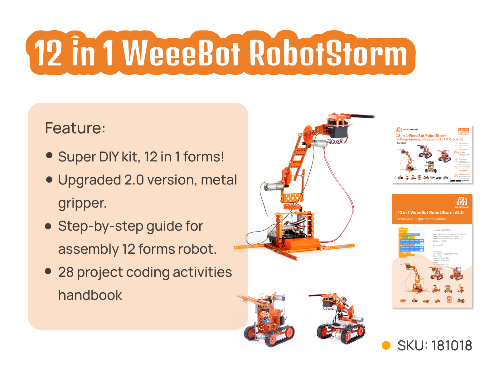 Newbie's Experience on Building 12 in 1 WeeeBot RobotStorm 