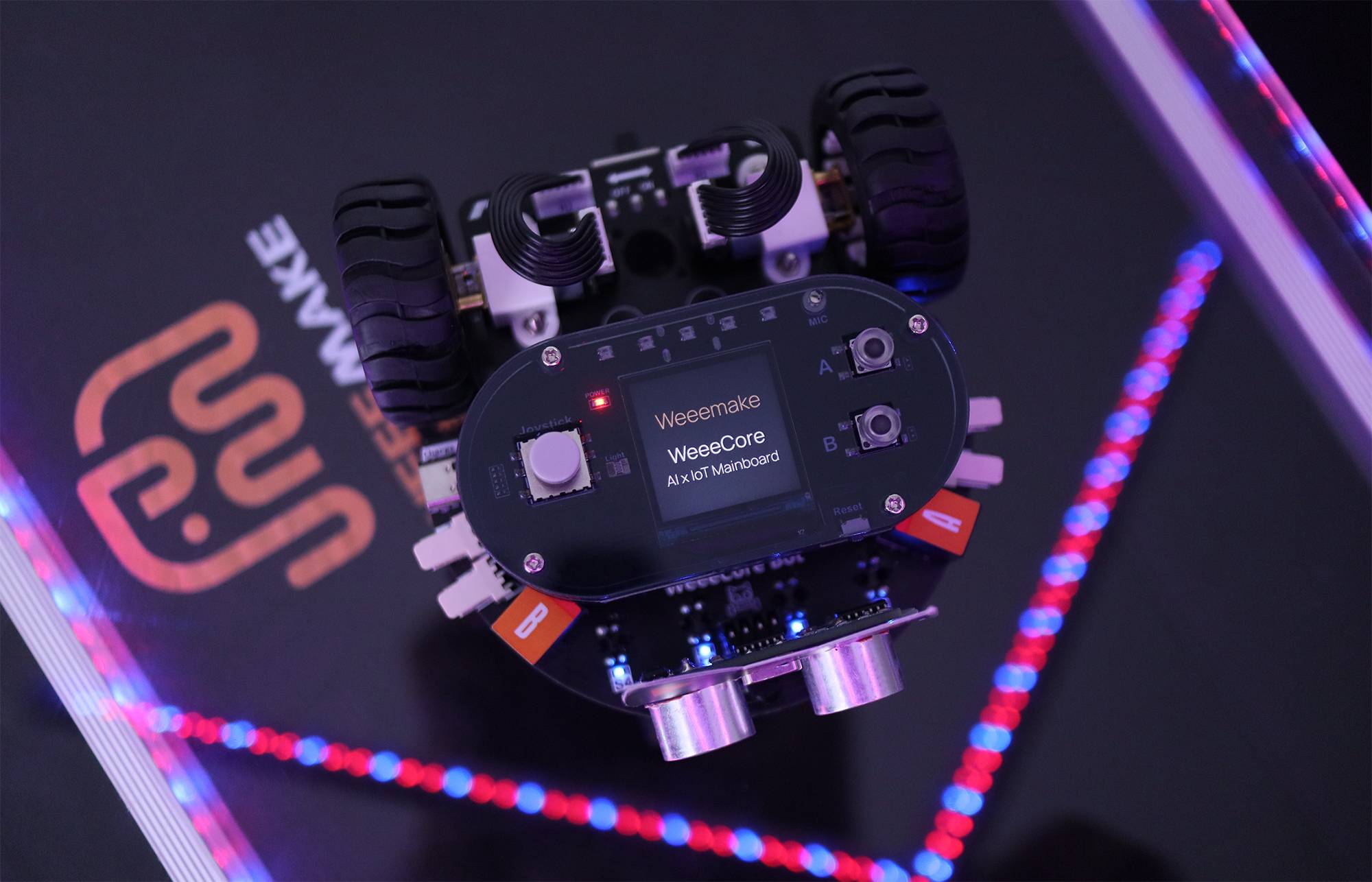 Starter AI Kit - WeeeCore Bot AIOT Voice Coding Robot 