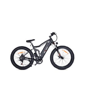 MountShatter 26 Inch 500W Full Suspension Fat Tire Offroad Long Range Adults E Bike Mountain Bike