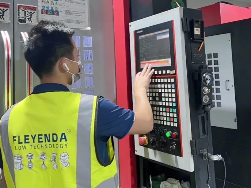 Fleyenda Technicians Operate Valve CNC Machines