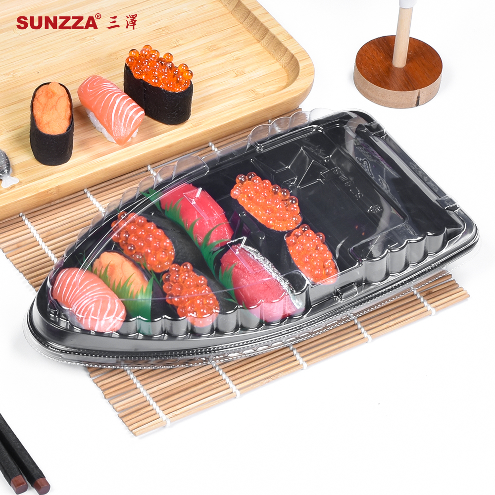 Einweg-Bootsform Sushi Box