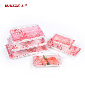 Sunzza Japanese Disposable Take Out Packaging Plastic Sushi Box