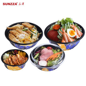 Sunzza hot sell Japanese take out PP disposable bowl 