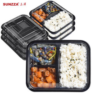 Sunzza Custom PP Take Away Bento Box Disposable