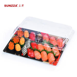Sunzza Diposable Plastic Food Grade Sushi Box Packaging