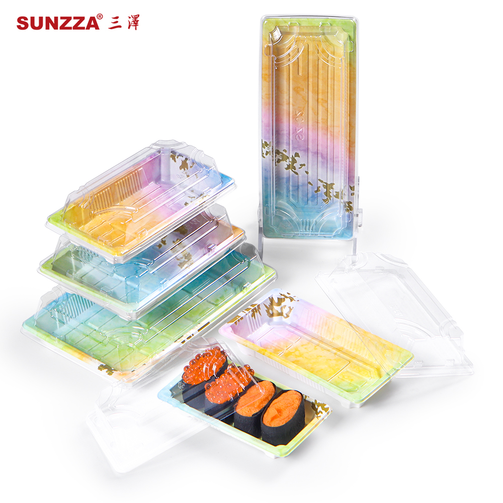 Disposable Plastic Take Out Sushi Box Manufactuer---Sunzza 