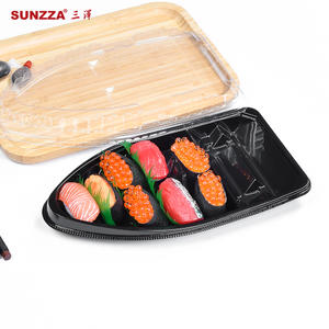 Sunzza hot sale disposable plastic sushi boat tray 