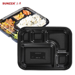 Sunzza promotion 5 compartment disposable bento box