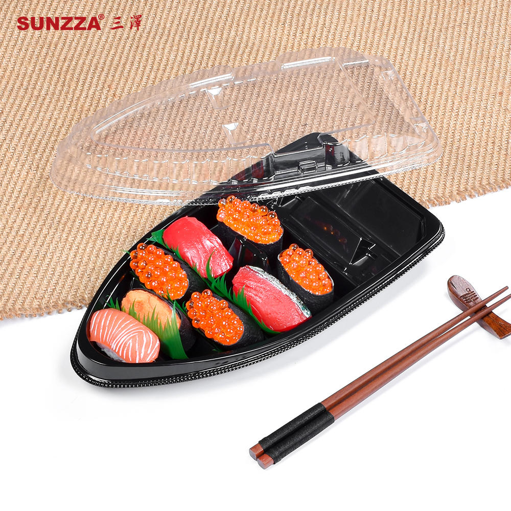 Sunzza Disposable Food Storage Container Sushi Tray