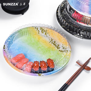 Sunzza Custom Sushi Tray Design With Anti Fog Lid 
