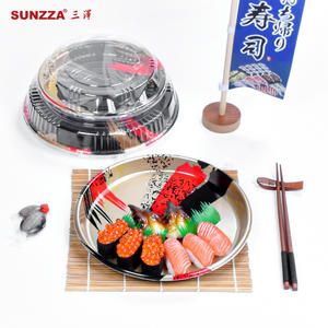 Sunzza custom disposable sushi party tray container