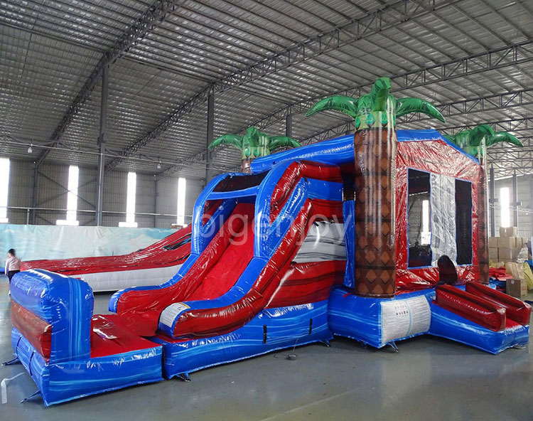 Jumping Castle baja 4 in 1 combo amazing inflatable bouncy slide bounce house