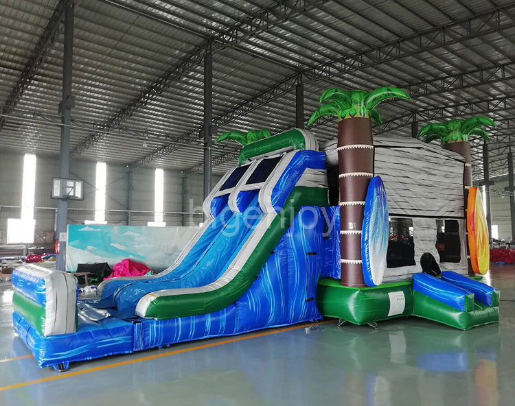 Surfs Up 7 in 1 inflatable combo for sale inflatable combo slide bounce house
