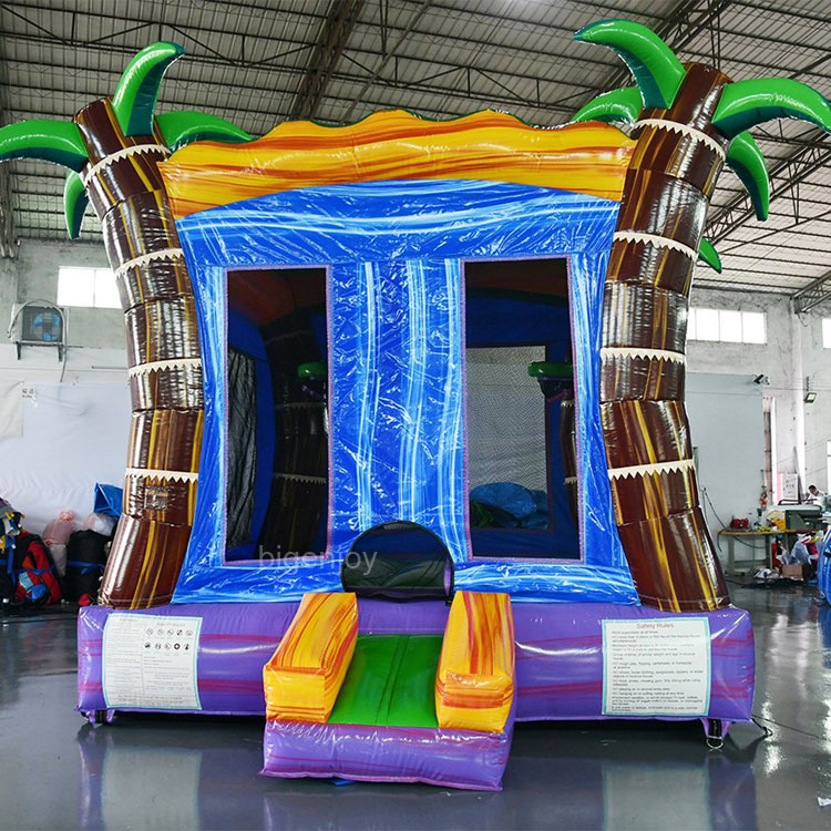 Goombay commercial palm bounce house for sale inflatable jumping house