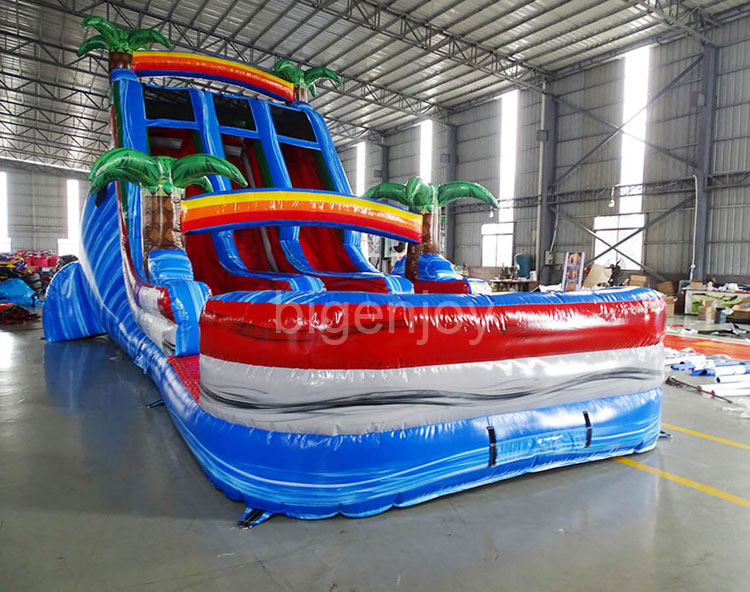 18ft baja center climb palms top inflatable climbing with slide inflatable crazy slide