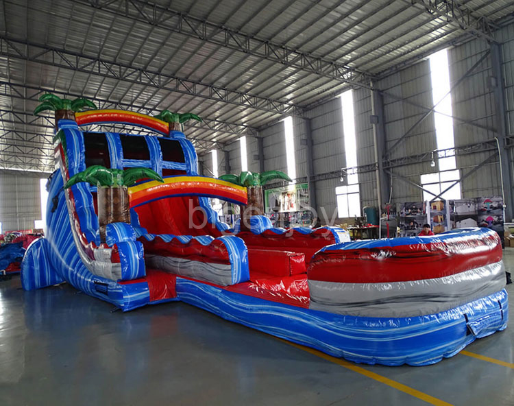 19ft Baja Hybrid Giant Inflatable Slide Giant Inflatable Slip Slide Inflatable Slide Factory