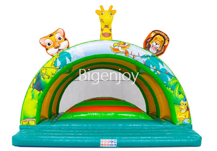 inflatable airbag with roof Jungle Bouncy Castle inflatable game montagne for kids outdoor play