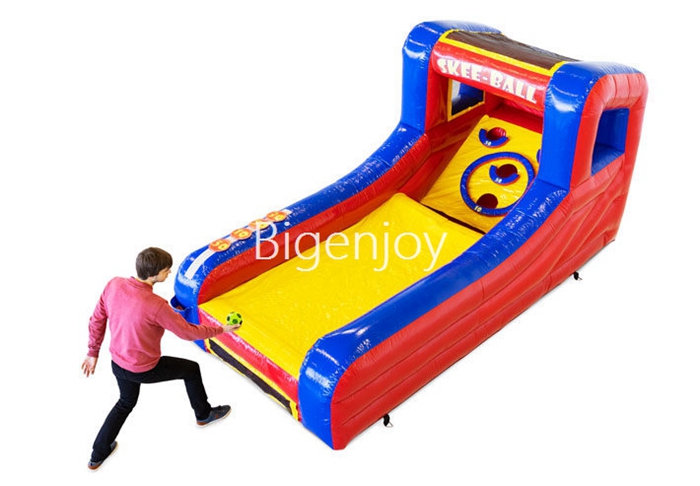 wholesale Roller ball Inflatable Carnival Game inflatable Skee Ball game