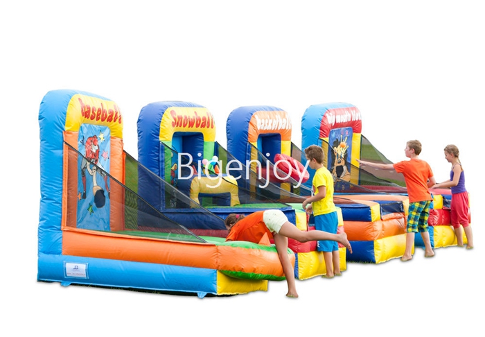 4 in 1 inflatable baseball snowball basketball game inflatable Carnival games