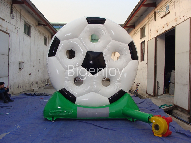 Inflatable Football Toss Games soccer inflatable football shooting goal