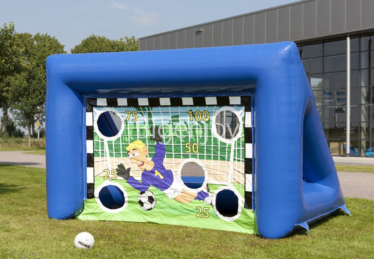 Blue Cheap Commercial Inflatable Football Shooting Target