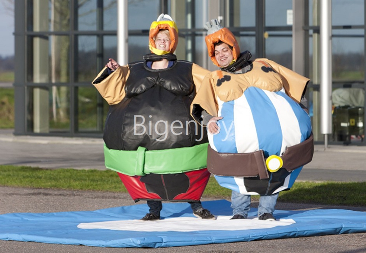 Custom fighting inflatable sports games kids and adult sumo wrestling suits for sale