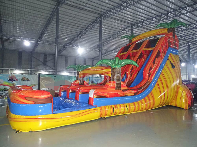 Bigenjoy Inflatable Slide Fire Alternate Games Inflatable Slide Giant Inflatable Water Slide
