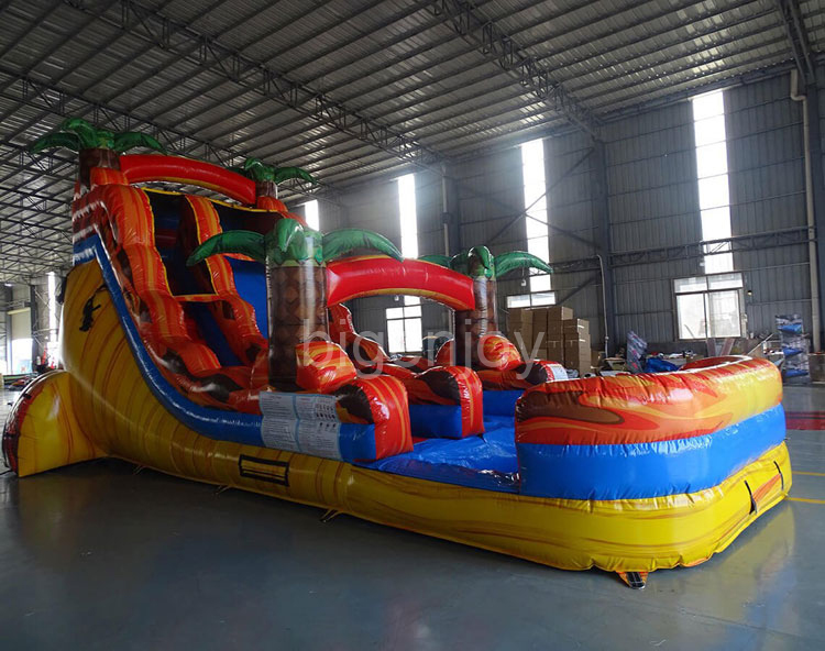 Fire inflatable jumbo slide large inflatable water slides wholesale