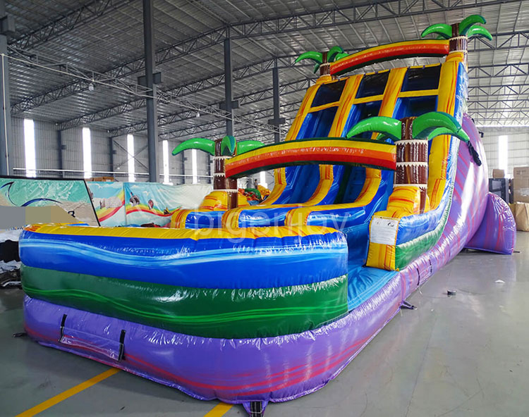 Palms Inflatable Water Slides And Pool Inflatable Slip Water Slide