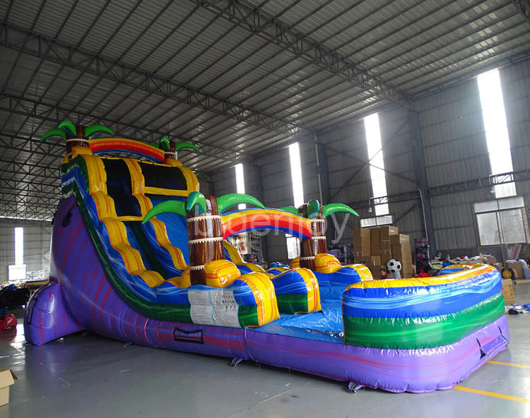 30 meters long inflatable water slide inflatable slip water slide