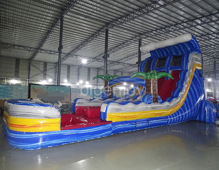 18ft Rip Curl Inflatable Double Splash Inflatable Slide Water Slide