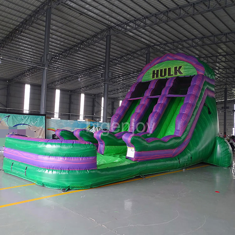 18ft Hulk water slide inflatable slide jumping