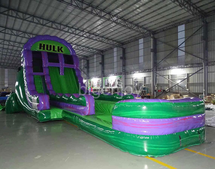 19ft hybrid inflatable water slide with pool hulk inflatable water slides