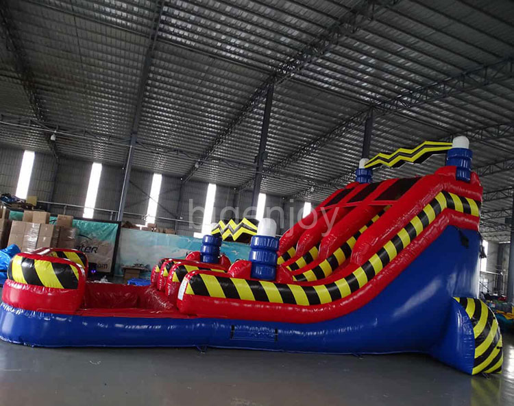 17ft Lighting Run Center Aqua Slide Cheap Purchase Inflatable Water Slide