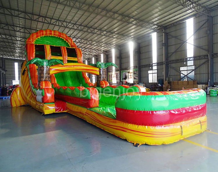 19ft Tropical Water Inflatable Slide For Sale