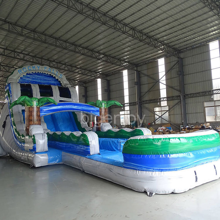 18ft Rocky Commercial Water Slide For Sale Water Park Inflatable Slide