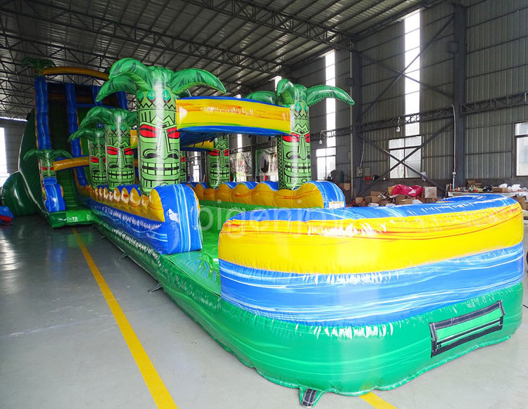 18ft Palms Inflatable Corkscrew Water Slide Inflatable