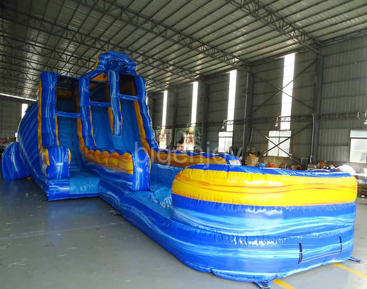 Blue Orange China Inflatable Water Slides For Pools For Adults