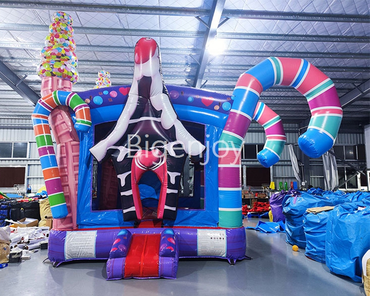 inflatable jumping castle for party candy bounce house