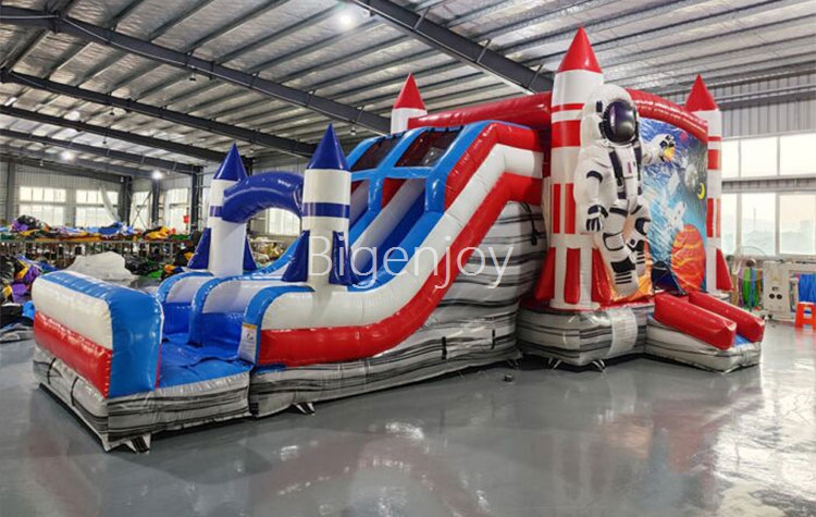 space theme jumping castle for kids commercial inflatable