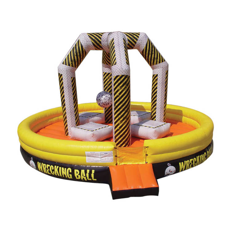 Inflatable Wrecking Ball Interactive Games High Voltage Ball demolition zone