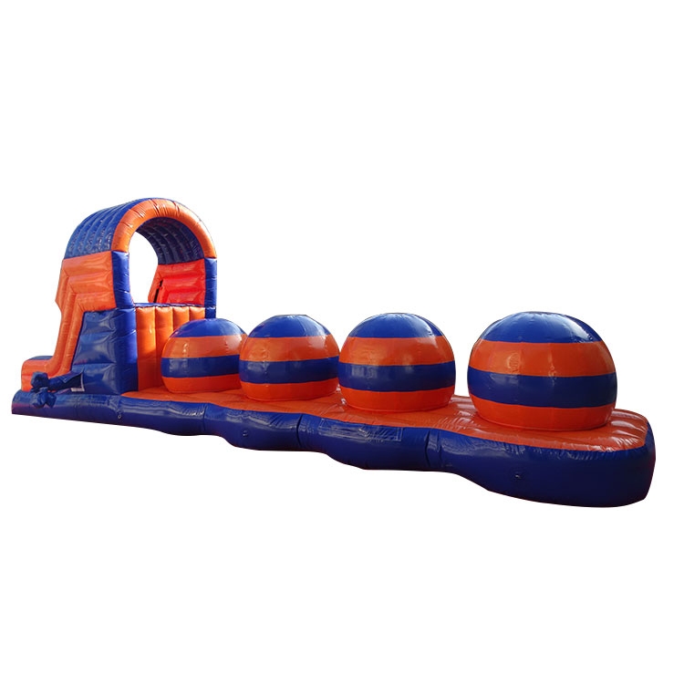 10x11ft Knockout Bouncy Balls Obstacle Course Interactive Inflatable Game