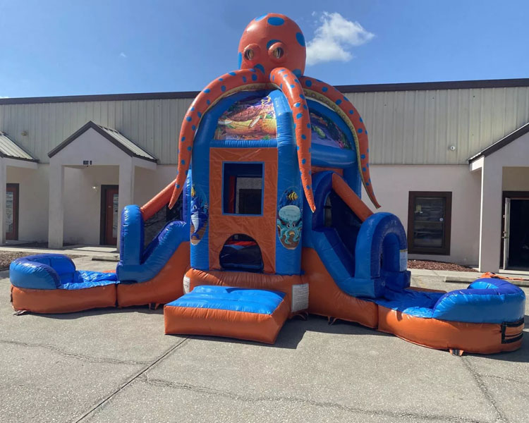 giant inflatable octopus bounce house octopus inflatable slide bouncer combo