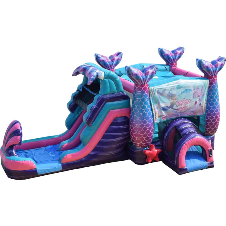 mermaid jumping castle Under The Sea Mermaid Double Lane Inflatable Party Castles