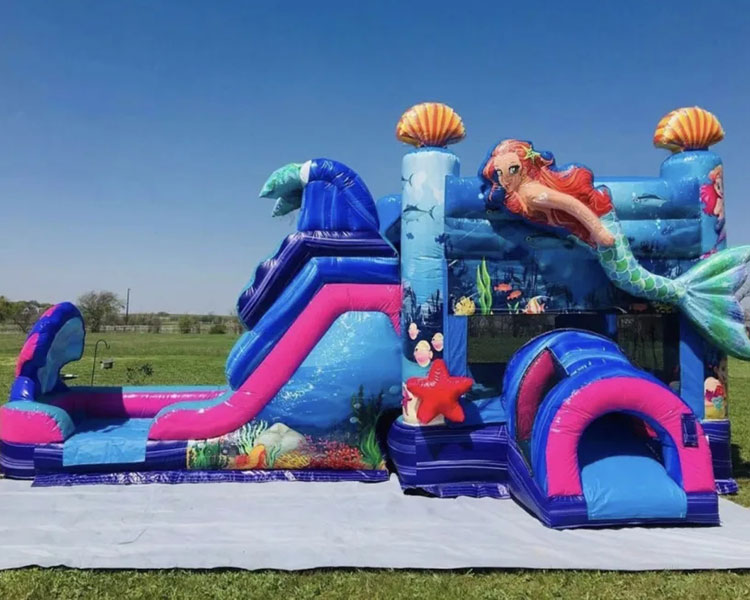 Mermaid jumping castle Mermaid bounce house slide Combo for party