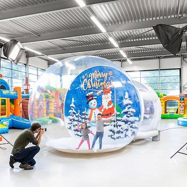 Inflatable Christmas Photo Booth Inflatable Grottos Human Snow Globe