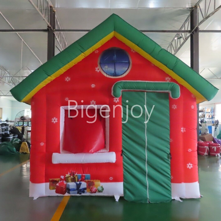 13'x10'x10' Christmas Inflatable Tent Oxford Inflatable Santa House Christmas Air Tent Decoration